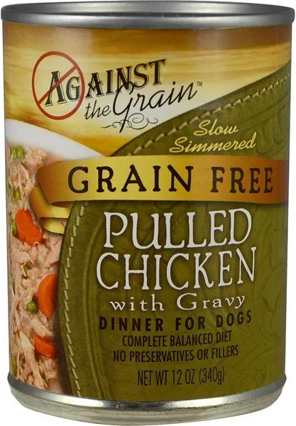12/12 oz. Against The Grain Hand Pulled Chicken Dog Food - Health/First Aid